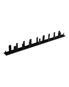 Endkappe PVC schwarz f/Buchtenprofil 35x500 geschlossen