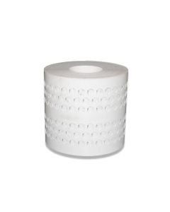 Eierband 245x1,3 - 30m weiß KB PP / 6 Reihen à 20mm gelocht