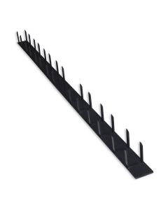 Endkappe PVC schwarz f/Buchtenprofil 35x850 geschlossen