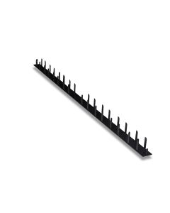 Endkappe PVC schwarz f/Buchtenprofil 35x1000 geschlossen