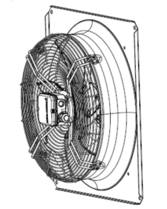 Ventilator f/Umluft FN045-6EQ 1Ph 50/60Hz 230V 3700m³/h