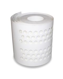 Eierband 245mm weiß - KB PP 1,3mm/6 Reihen a 20mm gelocht